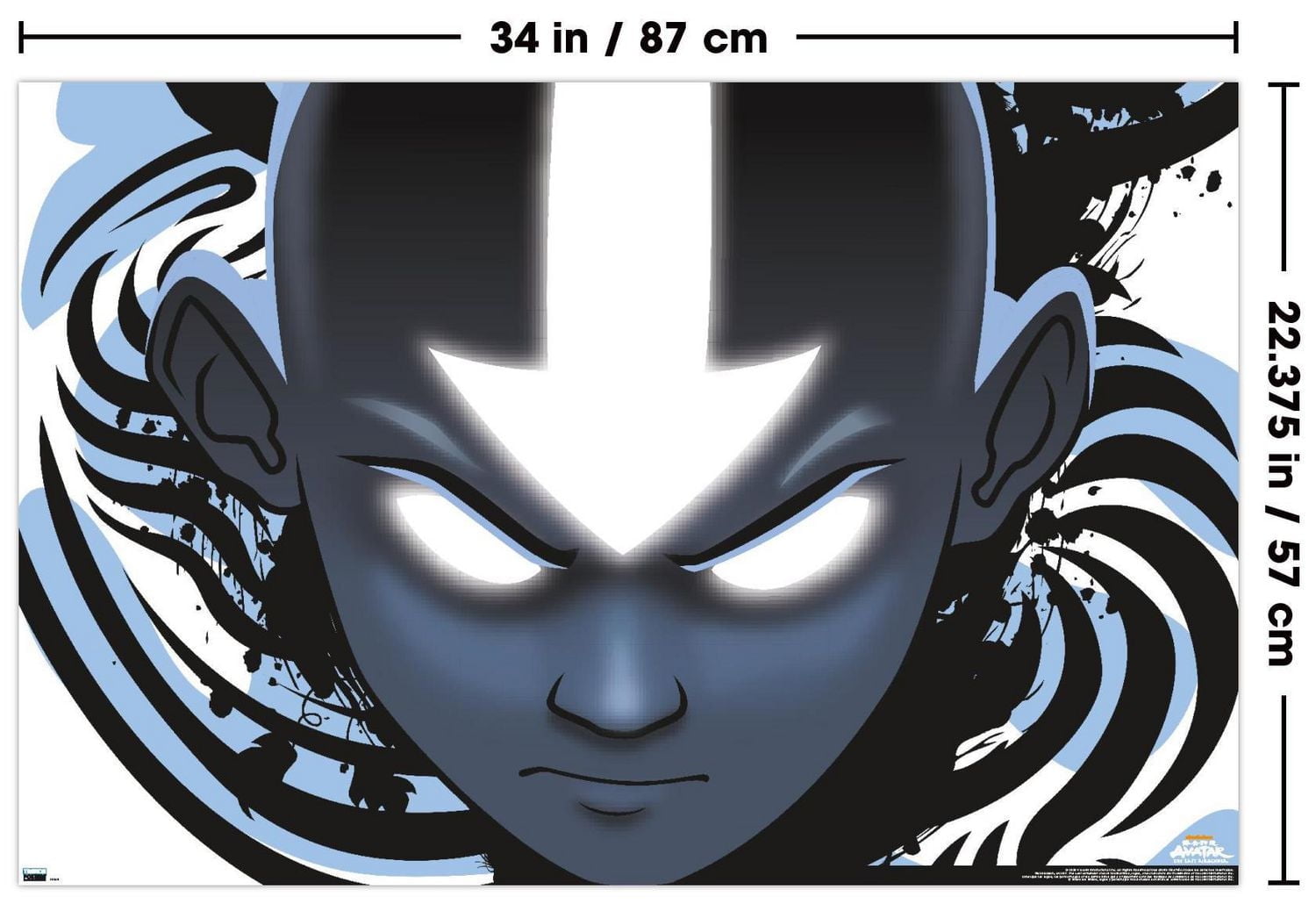 Nickelodeon Avatar: The Last Airbender - Face Wall Poster, 22.375" x 34"