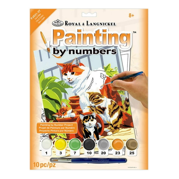 Royal & Langnickel Painting by numbers™ 10pc Cat & Kittens Painting Project