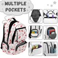 thumbnail image 7 of HUIACONG 17" Red Cherry Girls Backpack with Lunch Box, 4PCS Waterproof School Bag Set for Age 7-13, 7 of 7
