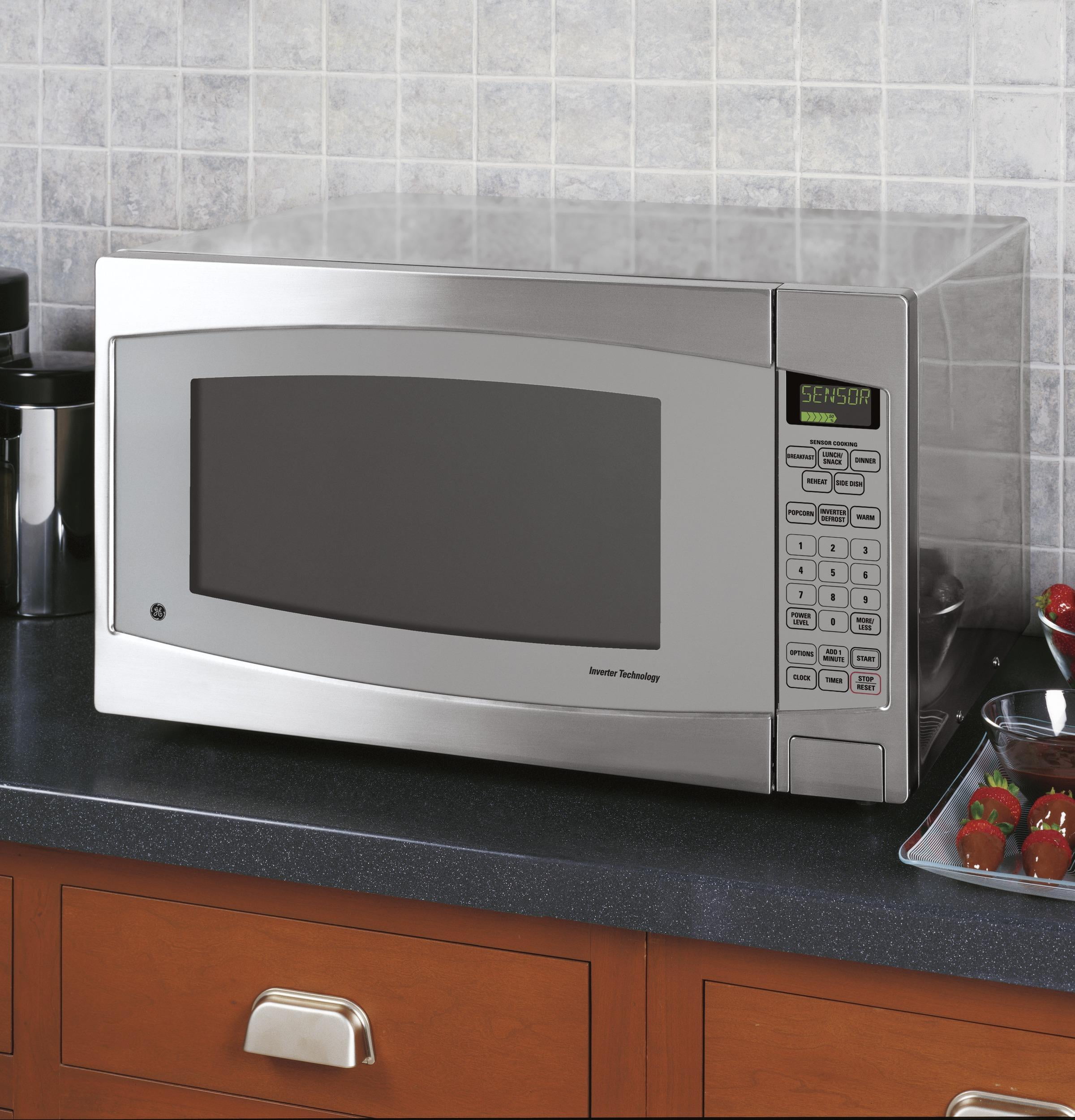 GE JES2251SJ 2.2 cu. ft. Countertop Microwave in Stainless Steel