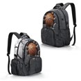 thumbnail image 2 of DISNIMO 17 Inch School Backpack Basketball Print Lightweight Student Bookbag for Primary Middle School Students 17 Inch Large Backpack with Adjustable Padded Straps, 2 of 7