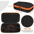 thumbnail image 3 of Wireless Microphone Case Compatible with JBL PartyBox Wireless Mic - 2X Digital Wireless Microphones,Protable Mic Travel Bag Storage Box for Receivers, Adapters, AA Batteries,Charger,Black(Box Only), 3 of 8