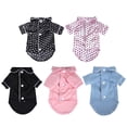thumbnail image 3 of Pet Solid Color Pajamas Dog Clothes Luxury Homewear Teddy Puppies Cats Pet accessories Black L, 3 of 5