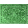 thumbnail image 1 of Ahgly Company Indoor Rectangle Medallion Emerald Green Traditional Area Rugs, 2' x 4', 1 of 4
