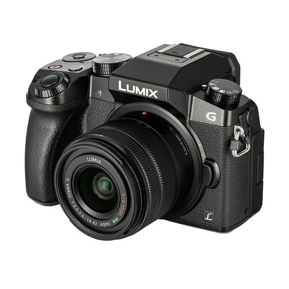 Restored PANASONIC LUMIX G7 4K Digital Camera,  LUMIX G VARIO 14-42mm MEGA O.I.S. Lens, 1 (Refurbished)