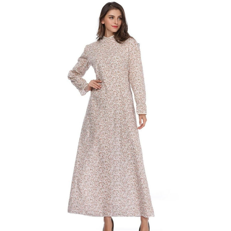 Oksale Women Prairie Dresses Historical Modest Colonial Dress Floral Graphic Dress Amish Old Fashioned Long Dress with Apron And Bonnet Blue - Walmart.com Oksale Women Prairie Dresses Historical Modest Colonial Dress Floral Graphic Dress Amish Old Fashioned Long Dress with Apron And Bonnet Blue - Walmart.com