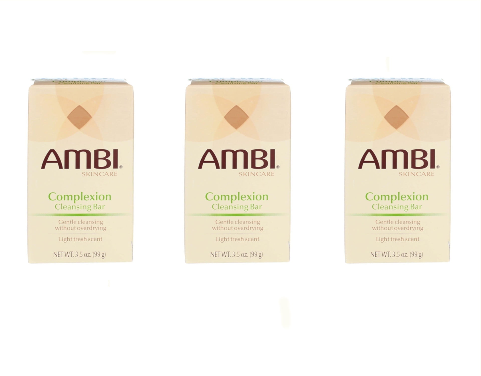 (3 Pack) Ambi Skin Care soap Complexion Cleansing Bar Gentle Cleansing