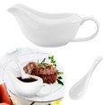thumbnail image 2 of Ceramic Gravy Boat Set with Ladle Serving Bowl Dipping Sauce Cups and Container>, 2 of 8