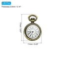 thumbnail image 2 of Uxcell 0.67x0.43" Charm de Reloj de Aleación de Zinc, 20 Piezas, Tono Bronce, 2 of 6