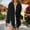 Black, variant on Womens Button Down Shirts Linen Cotton Gauze Tops Loose Fit Boyfriend Shirts for Women Fall Button Down Shirts Purple L