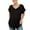 Black, variant on Bixock Tops for Pregnant Women,Basic Tops for Pregnant Women,Solid Color Comfortable Casual V-Neck Chest Pocket Short Sleeve T-Shirt Maternity Tops