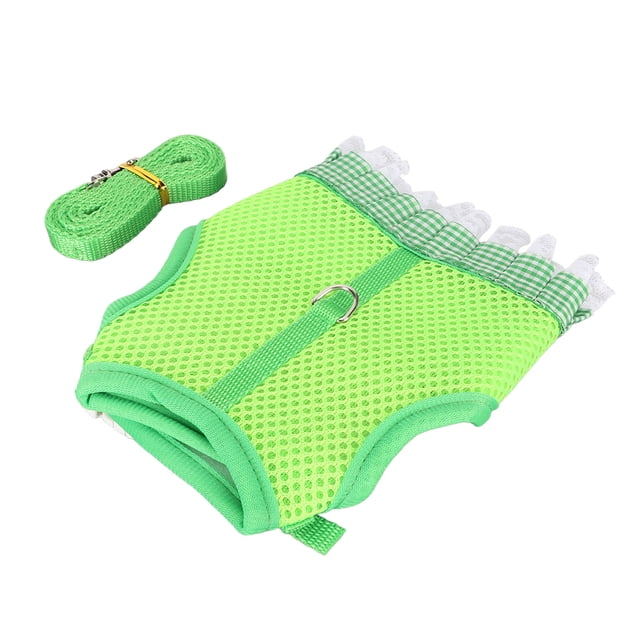 Bunny Harness and Leash Set,Soft Rabbits Harness with Elastic Rope Mesh Vest Small Pet Harness No Pulling Comfort Vest Guinea Pig Harness and Leash Set for