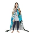 thumbnail image 3 of Honeii Vintage Map Travel Essentials Print Poncho Cape, Cloak Coat, Snuggly Hooded Wearable Blanket, Hooded Cape For Teenagers,Halloween Costumes-Large, 3 of 7