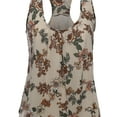 thumbnail image 3 of FashionOutfit Women's Floral Scoop Neck Racerback Cami Tank, 3 of 3