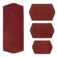 thumbnail image 3 of Home Weavers Waterford Collection 100% Cotton Non-Slip Bathroom Rug Set Machine Washable Bathroom Rug, Bath Rug, Bathroom Rug, Runner, Red Color 4 Piece Bath Rug set, 3 of 8