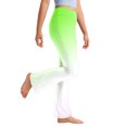 thumbnail image 4 of Girls Active Leggings Girls Dance Leggings Kids Leggings Childrens Clothes Kids Bell Bottoms Little Girls Pants, Green, 4 of 9
