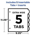 thumbnail image 4 of Avery Insertable Style Edge Pocket Plastic Dividers, 5-Tab (11292), 4 of 9