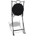 thumbnail image 5 of vidaXL 3 Piece Bistro Set Ceramic Tile Black and White, 5 of 5