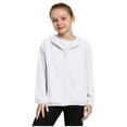 thumbnail image 2 of hengsof Mesh Panel Hooded Sun Protection Jacket for Kids, Lightweight Summer Windbreaker with Drawstring, UPF Outdoor Cover Up for Boys and Girls, Size 4-13 Years, 2 of 7