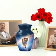 thumbnail image 6 of JAGASY Tiger Urns for Human Ashes Adult Female, Blue Small Urns for Human Ashes Keepsake, Water & Cloudy Sky Decorative Urn, Burial Urn for Brother & Sister, (3 Inch), 6 of 7