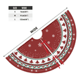thumbnail image 2 of Falda Pie De Arbol Navideño Decoracion Copos Nieve 122cm Xtellar rojo, 2 of 4