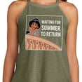 thumbnail image 3 of Disney Princess - Waiting For Summer - Juniors High Neck Tank Top, 3 of 5