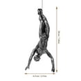 thumbnail image 2 of LEORX Wall Sculptures Wall Decoration Man Statue Silver Resin Artistic Touch 1Pack, 2 of 6