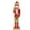 Red, variant on KALLORY Christmas Soldier Decor: 38cm Tall Wooden Nutcracker Puppet Figure - Classic Red New Year Figurine for Windowsill Festive Table Centerpieces
