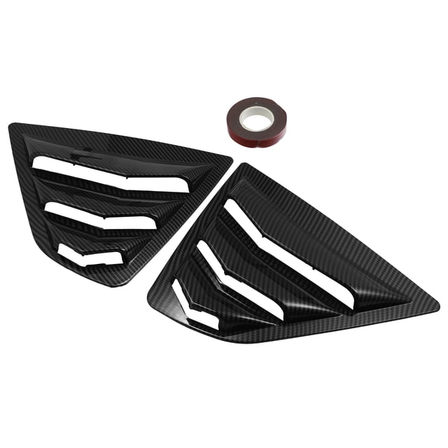 Par Ventana Persianas Aire Ventilación Tapa para Toyota Carbón Fibra Patrón