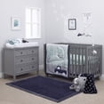 thumbnail image 2 of Child of Mine 100% Cotton Fitted Crib Sheets, Grey Stripes, 2 of 2