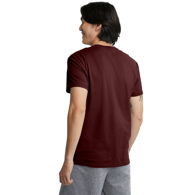 Hanes Originals Men s Cotton Lightweight Short Sleeve T Shirt Size S 3XL Walmart