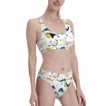 thumbnail image 2 of Daiia Cute Whale printed 2 piece Swimsuit Bikinis for Women High Waisted Racerback Bathing Suits Summer Tummy Control Scoop Neck Swimwear-X-Large, 2 of 8