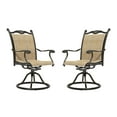 thumbnail image 3 of Mondawe Patio Dining Chair Outdoor Textilene Swivel Dining Armchair (Set of 2), 3 of 7
