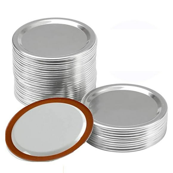 Coofit 20PCS Regular Mouth Mason Jar Lid Universal Metal Canning Jar Lid Split Type Lid