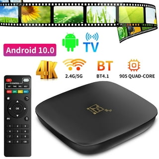 Box TV Android,TV Box 64GB Lecteur Multimédia de Diffusion en continu  Android 9.0/BoxTV avec Amlogic S905X3 Dual-WiFi 2.4GHz/5GHz  Bluetooth,100M/1000M