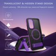 thumbnail image 3 of Funda para teléfono GUAGUA Galaxy A54 5G de 6.4 pulgadas con soporte magnético morado, 3 of 8