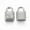 thumbnail image 2 of Resistant 304 Stainless Steel Pendants Padlock Stainless Steel Color 12x7.5x3mm Hole: 3.5x3mm, 2 of 3