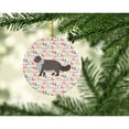 thumbnail image 2 of Persian Modern #2 Cat Christmas Ceramic Ornament 2.8 in x 2.8 in, 2 of 3