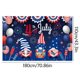 thumbnail image 2 of Xihbxyly Bandera de Gnomo Del Día de La Independencia, Diseño de Bandera Vibrante, Poliéster Duradero, Ideal para Fiestas Al Aire Libre, Ambiente Patriótico, Fácil de Colgar, 180 X 110 Cm., 2 of 2