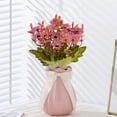 thumbnail image 4 of Hvmvliv Artificial Flowers Simulated Bouquet Fake Flowers Wedding Home Hotel Artificial Plants Flower Arrangement Decoration Props Ornaments Wine, 4 of 6