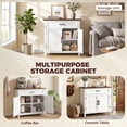 thumbnail image 4 of HOMCOM Buffet Bahut de Style Ferme Moderne avec Tablette Ajustable, 4 of 10