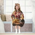 thumbnail image 7 of BZSMCE Wearable Blanket Hoodie Fashion Golden Feline Serenity Home Wear, 7 of 7