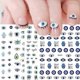 thumbnail image 1 of Evil Eye Nail Art Stickers Decals 4 Sheets Self-Adhesive Turkish Blue Eye Hand Eye of Fatima, 1 of 5