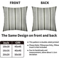 thumbnail image 4 of Sage Green Striped Pillow Covers 18x18 Set of 2 Modern Stripes Textured Print Decorative Throw Pillow Cases Outdoor Boho Farmhouse Decoration for Sofa Couch Bed, 4 of 6