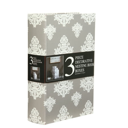 decorative storage nesting boxes decorative nesting storage book boxes set of 3 grey decorative storage nesting boxes decorative nesting storage book boxes set of 3 grey