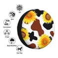 thumbnail image 4 of Balery Sunflower Cow Cubiertas para Neumáticos - Protector Resistente para Neumáticos de Camioneta, SUV, Remolque, Camper y RV-17 inch, 4 of 6