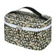 thumbnail image 1 of 1 Pc Bolsa de Cosméticos Portátil de Peonía para Viajes de Vacaciones y Negocios Negra de Poliéster, 1 of 3