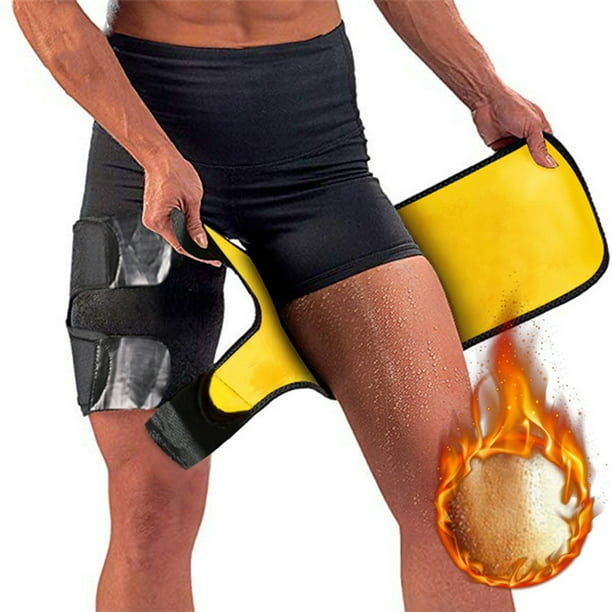 Mangas de Muslo para Fitness | Fajas Deportivas Moldeadoras para Hombre y Mujer | Cubremuslos de Poliéster Elástico para Soporte Muscular y Aceleración Del Metabolismo | Equipamiento para Correr, Lev
