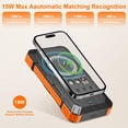 thumbnail image 3 of Cargador solar Power Bank Saraupup 49800 mAh para teléfono Orange, 3 of 8