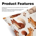 thumbnail image 2 of Squirrel Decorative Bed Pillow Covers Throw Pillows Set with Unique Patterns for all Occasions - 16x16, 18x18, 20x20 inches - 2 Pack Pillow Inserts Included, 2 of 6